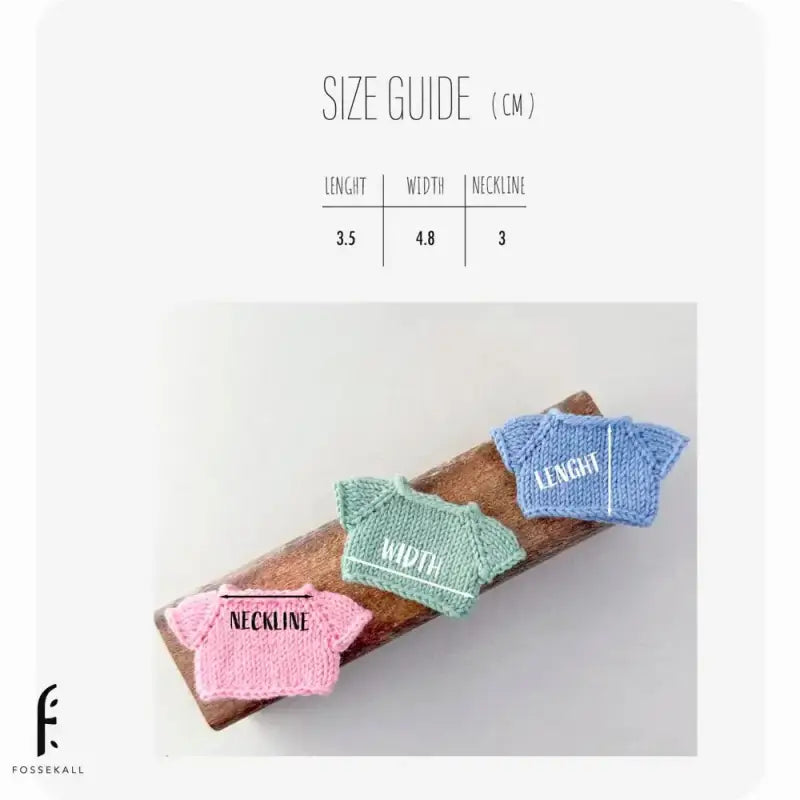 Shirt for Maileg Mouse - Brown - 4