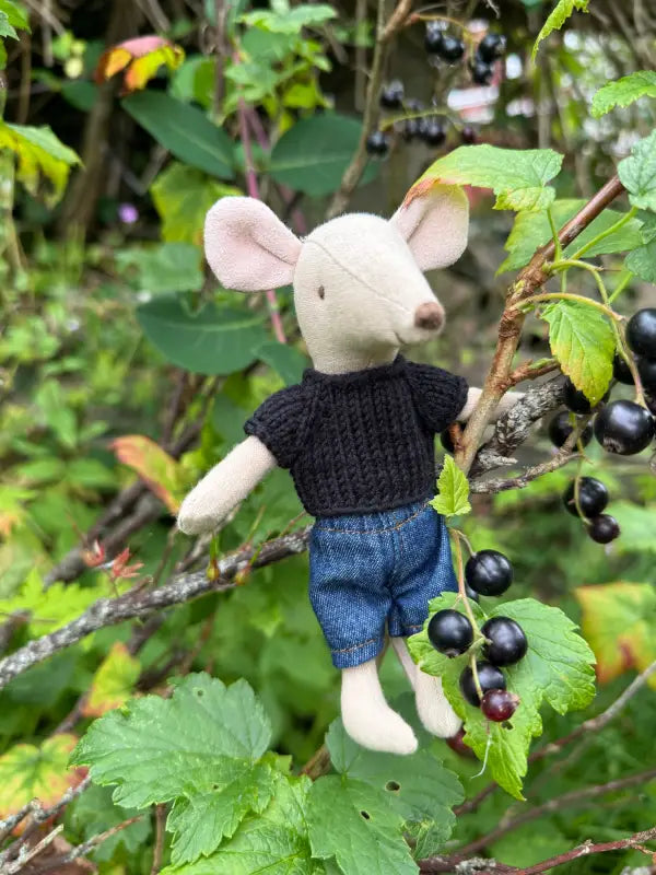 Shirt for Maileg Mouse – Black