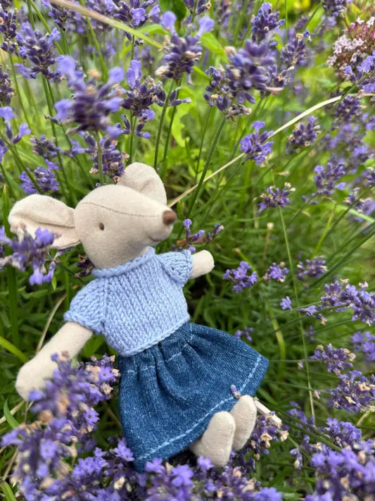 Shirt for Maileg Mouse - Cloud