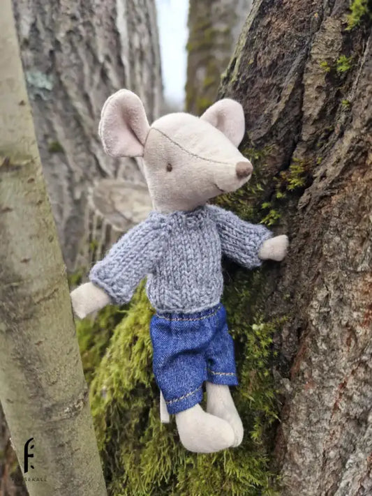 Sweater for Maileg Mouse - Grey - 3