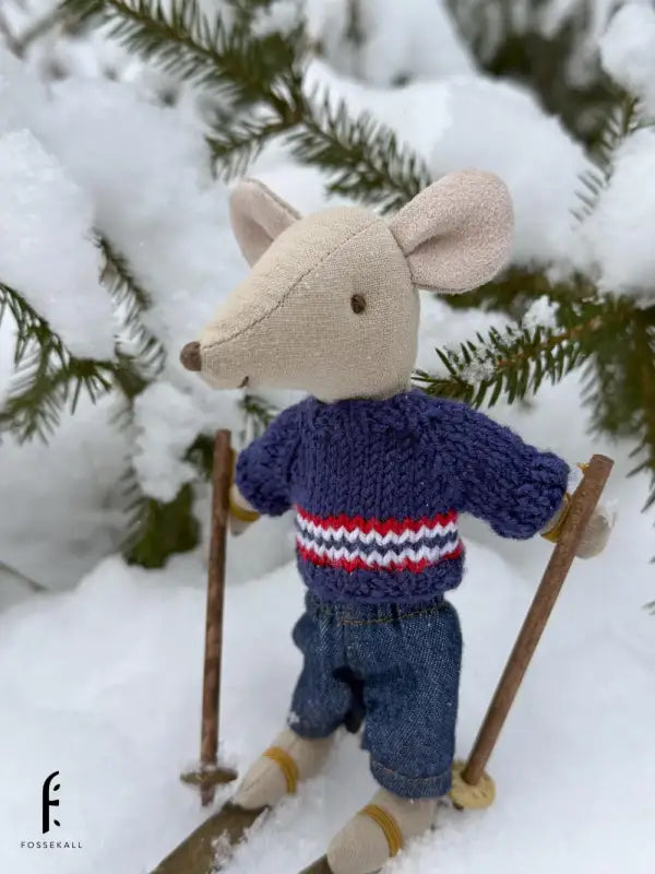 Sweater for Maileg Mouse - Norwegian flag