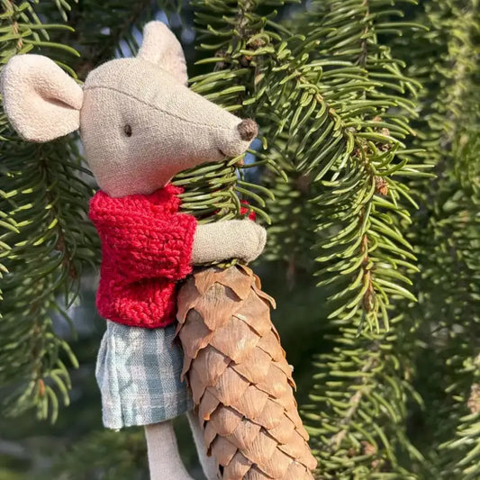 Sweater for Maileg Mouse - Red